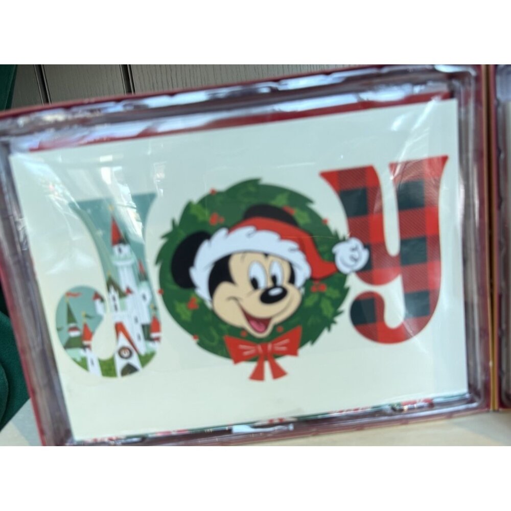 2025 Disney Parks Christmas Cards 4 Designs Santa Mickey Magical Place Holiday
